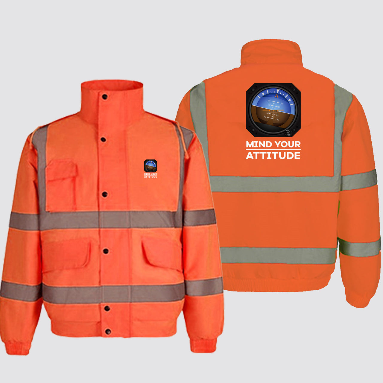 Mind Your Attitude Designed Reflective Winter Jackets