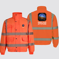 Thumbnail for Mind Your Attitude Designed Reflective Winter Jackets