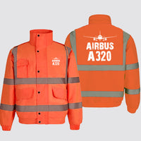 Thumbnail for Airbus A320 & Plane Designed Reflective Winter Jackets