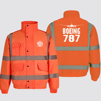 Thumbnail for Boeing 787 & Plane Designed Reflective Winter Jackets