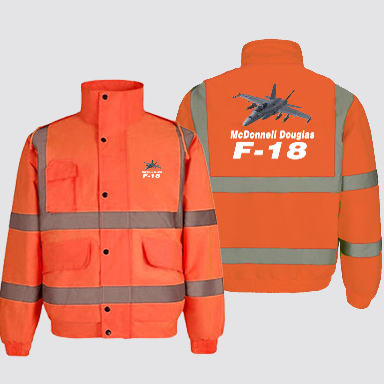 The McDonnell Douglas F18 Designed Reflective Winter Jackets