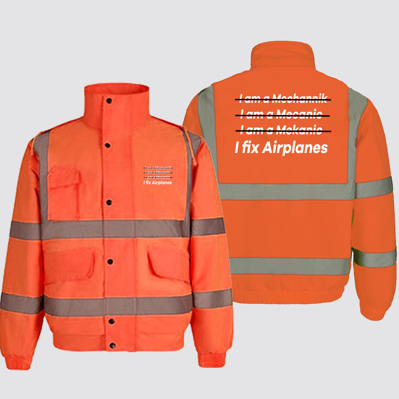 I Fix Airplanes Designed Reflective Winter Jackets