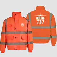 Thumbnail for Boeing 737 & Plane Designed Reflective Winter Jackets