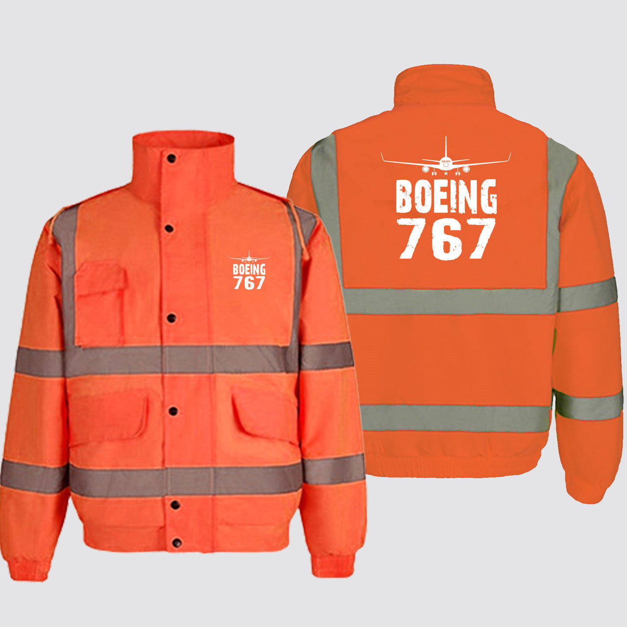 Boeing 767 & Plane Designed Reflective Winter Jackets