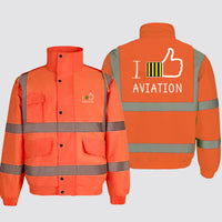 Thumbnail for I Like Aviation Designed Reflective Winter Jackets