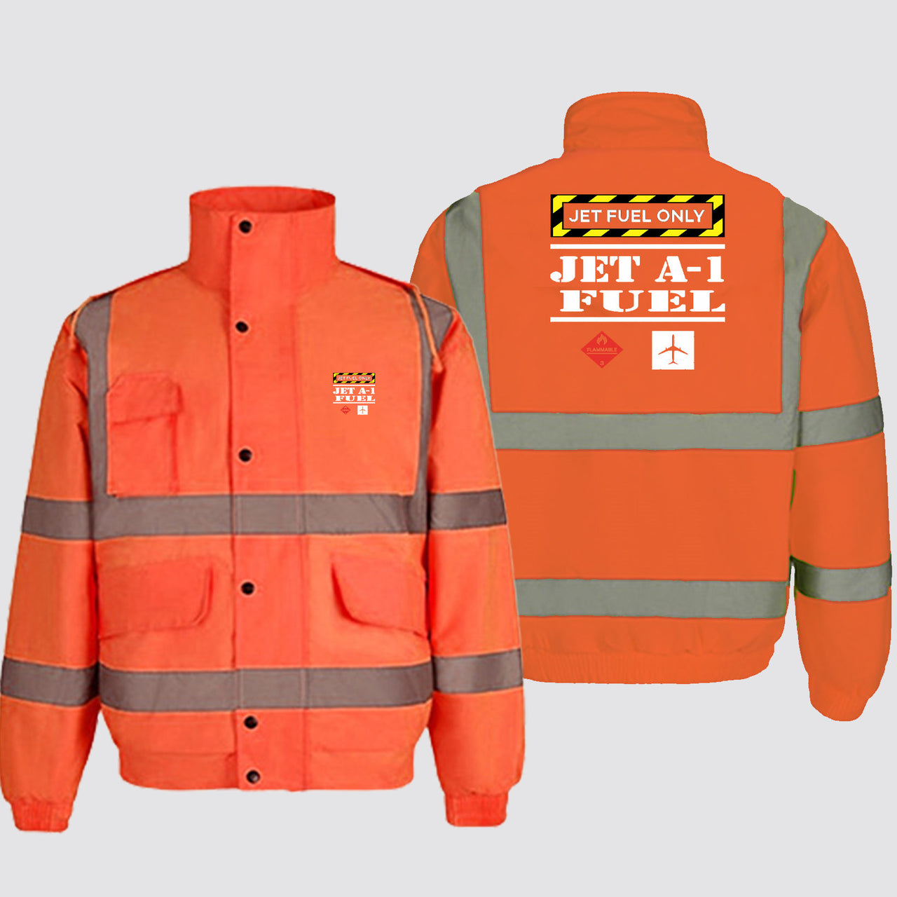 Jet Fuel Only Designed Reflective Winter Jackets