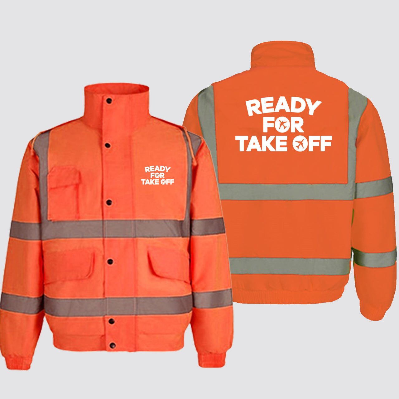 Ready For Takeoff Designed Reflective Winter Jackets