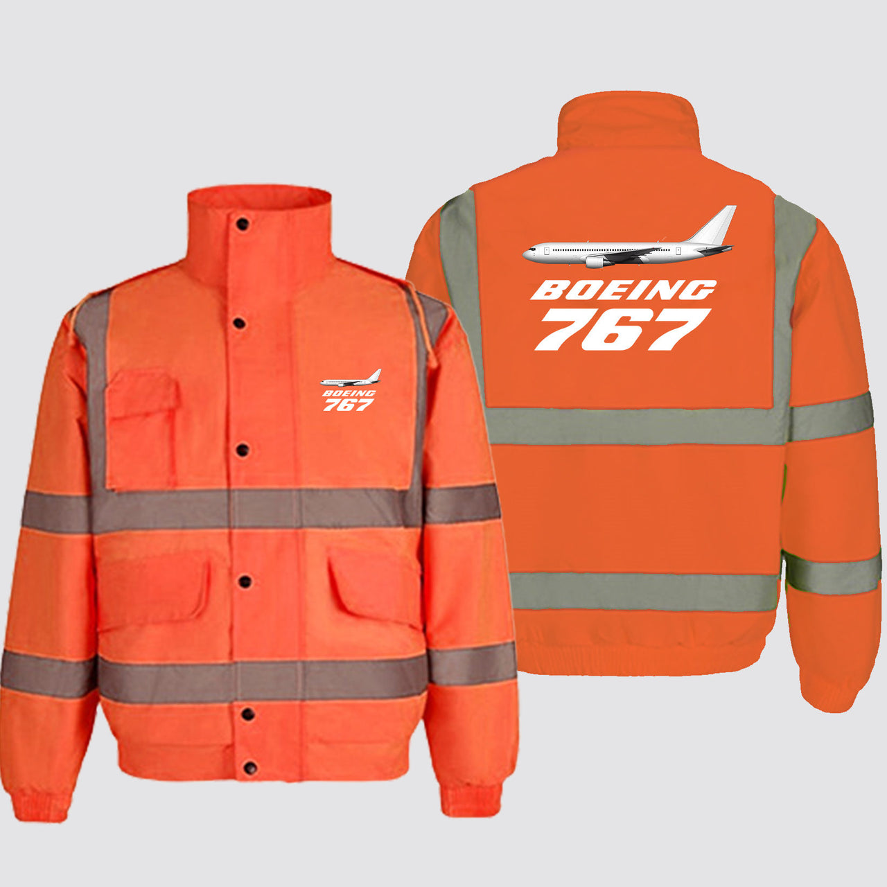 The Boeing 767 Designed Reflective Winter Jackets