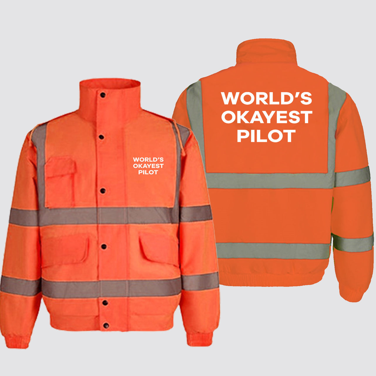 World's Okayest Pilot Designed Reflective Winter Jackets