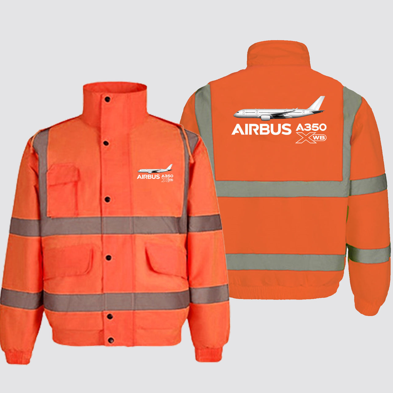 The Airbus A350 WXB Designed Reflective Winter Jackets