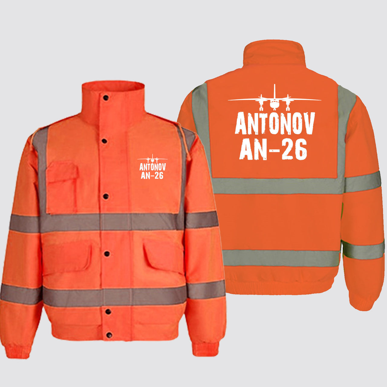 Antonov AN-26 & Plane Designed Reflective Winter Jackets