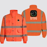 Thumbnail for Speed Is Life Designed Reflective Winter Jackets