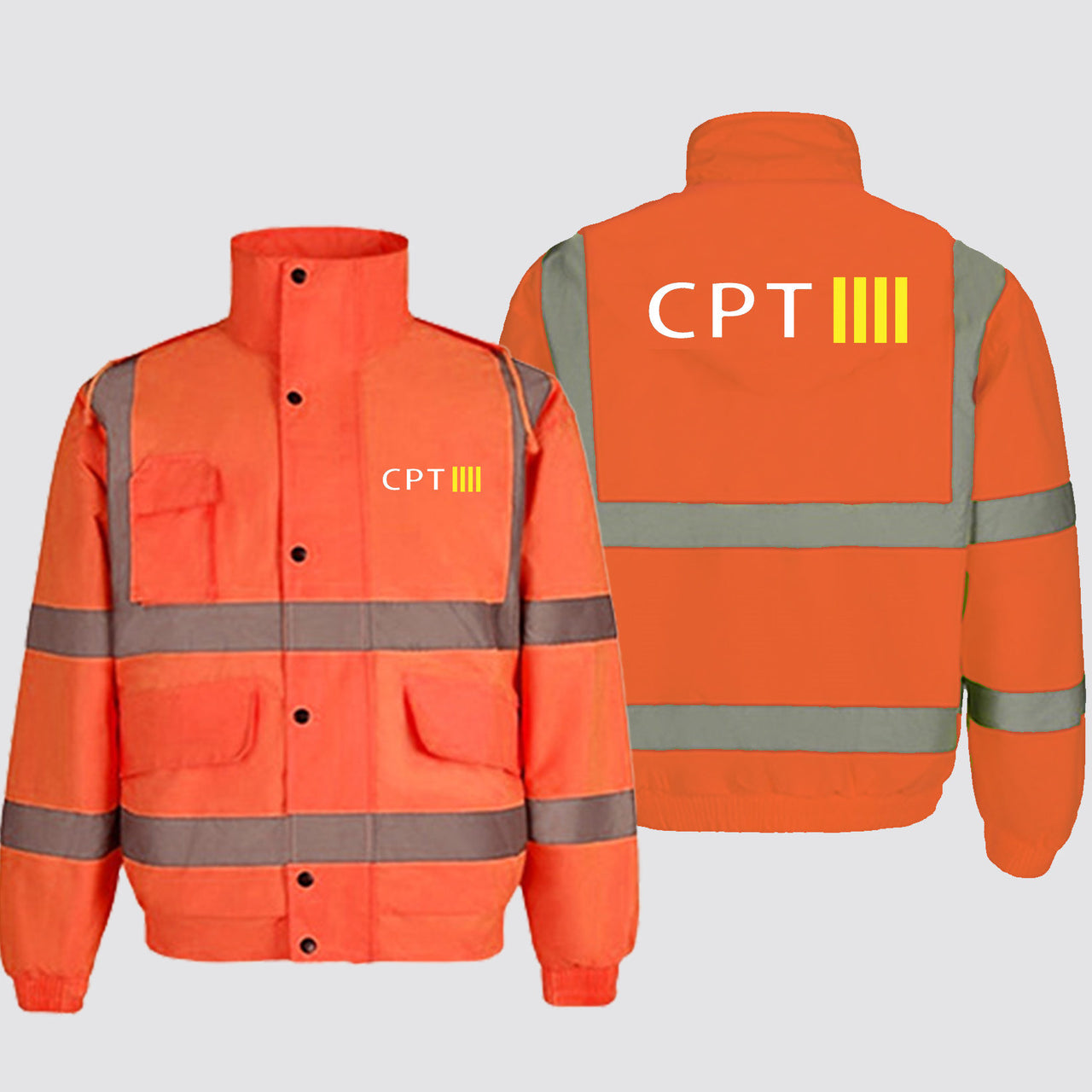 CPT & 4 Lines Designed Reflective Winter Jackets