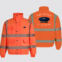 Thumbnail for Your Captain Is Speaking Designed Reflective Winter Jackets