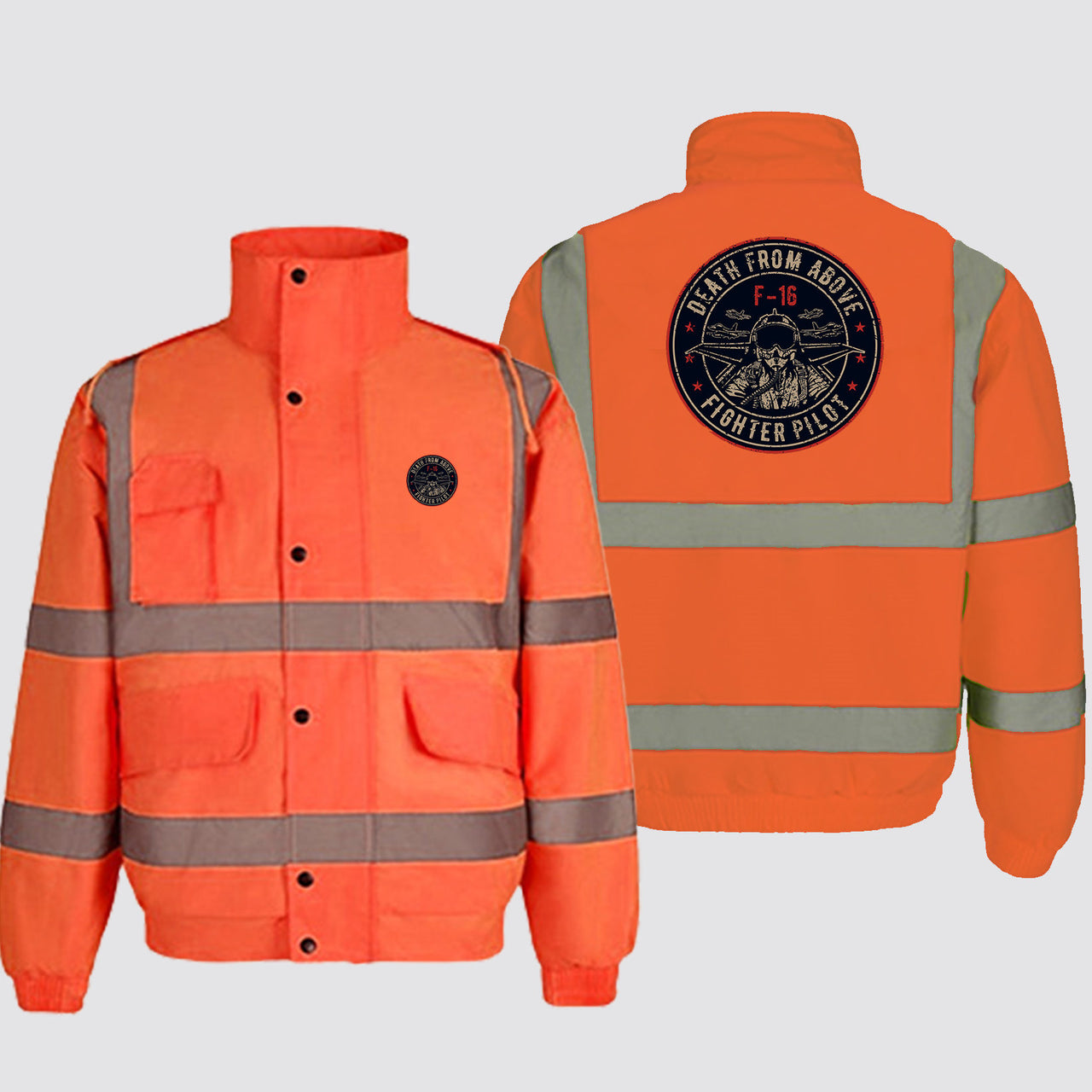 Fighter Jet 16 - Death From Above Designed Reflective Winter Jackets