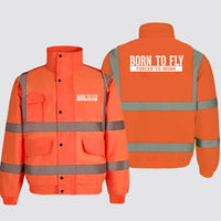 Thumbnail for Born To Fly Forced To Work Designed Reflective Winter Jackets