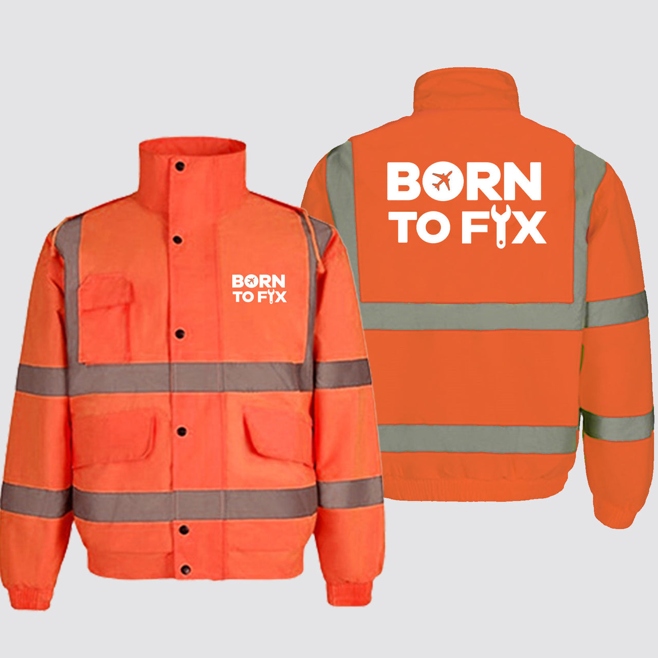 Born To Fix Airplanes Designed Reflective Winter Jackets