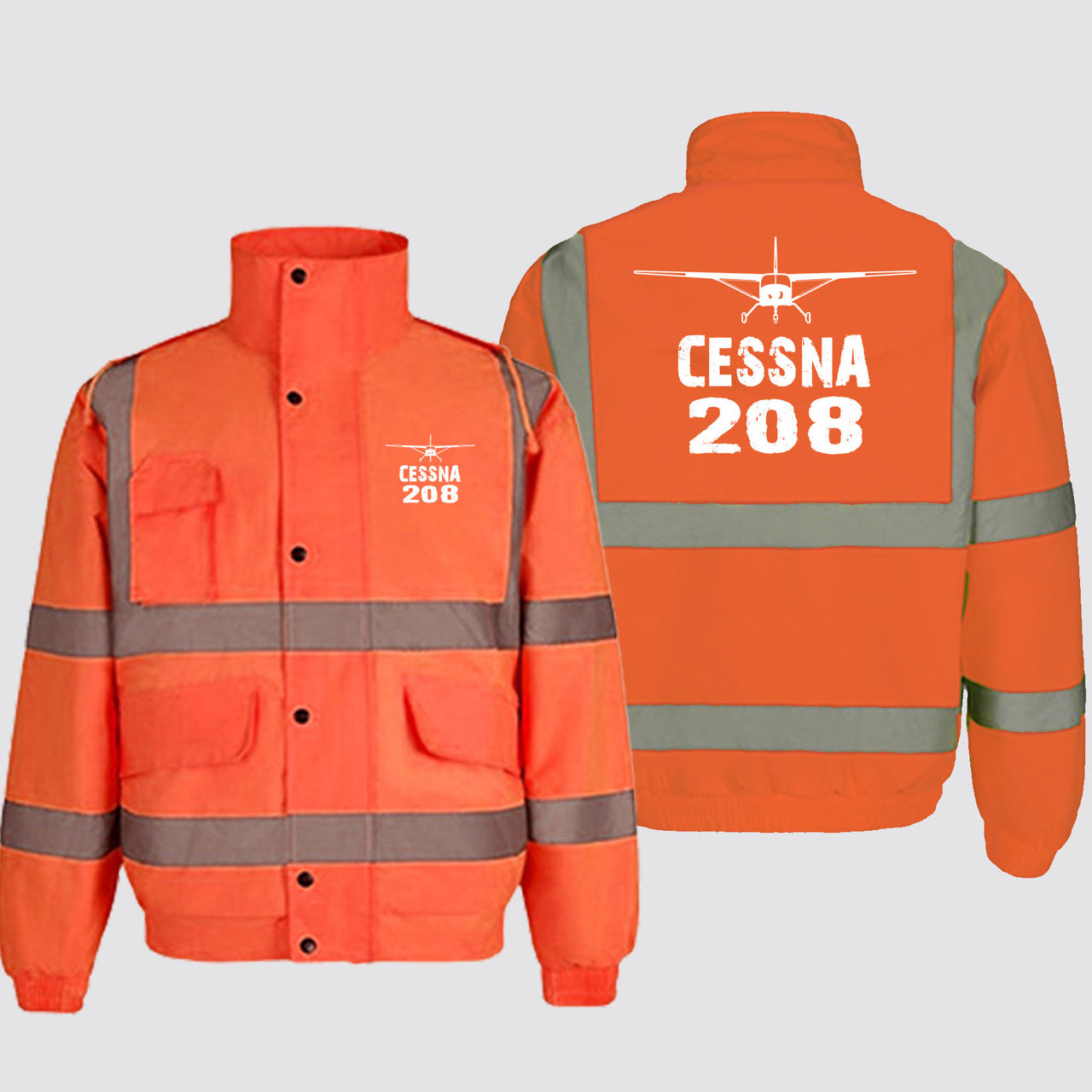 Cessna 208 & Plane Designed Reflective Winter Jackets
