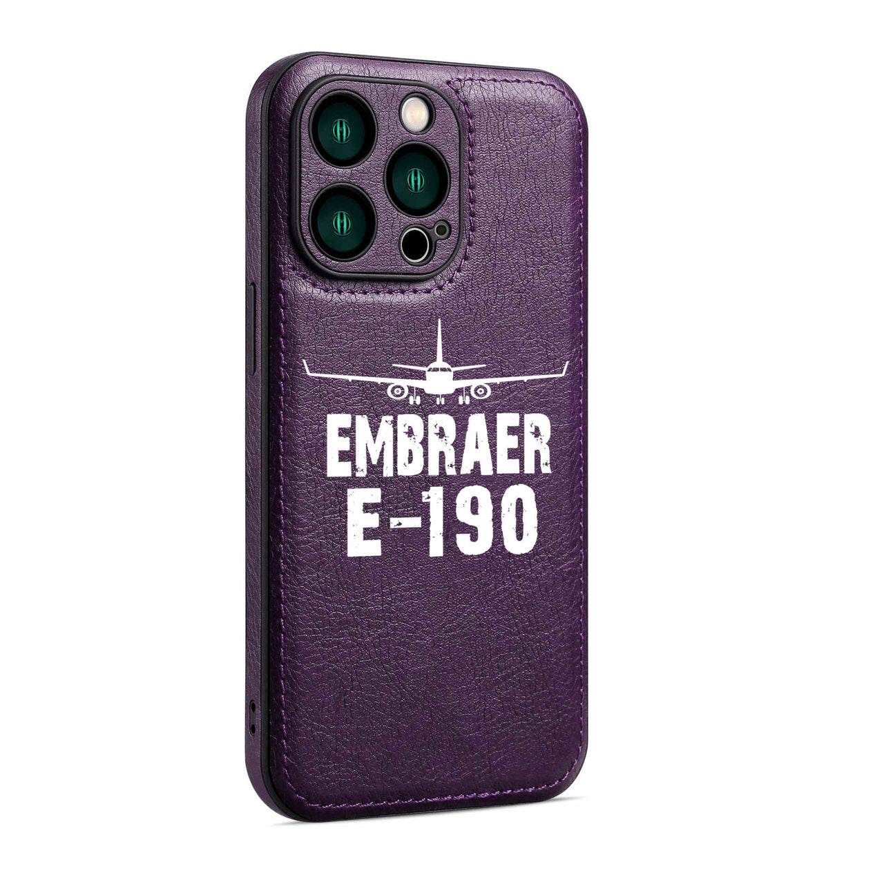 Embraer E-190 & Plane Designed Leather iPhone Cases