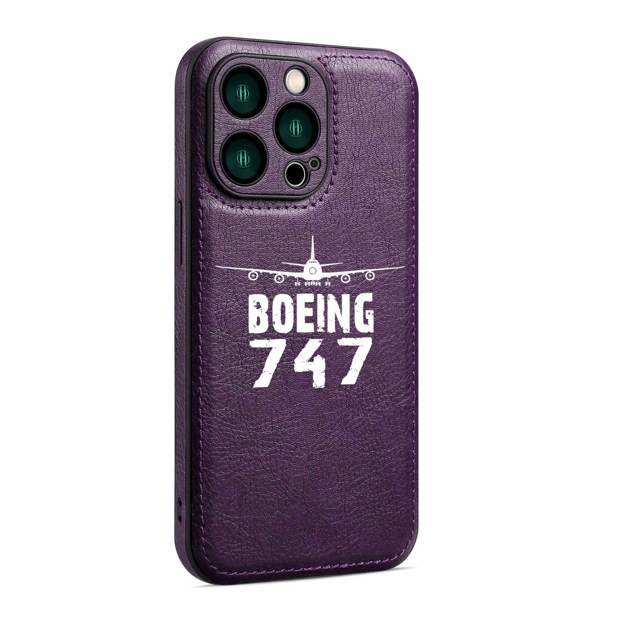 Boeing 747 & Plane Designed Leather iPhone Cases