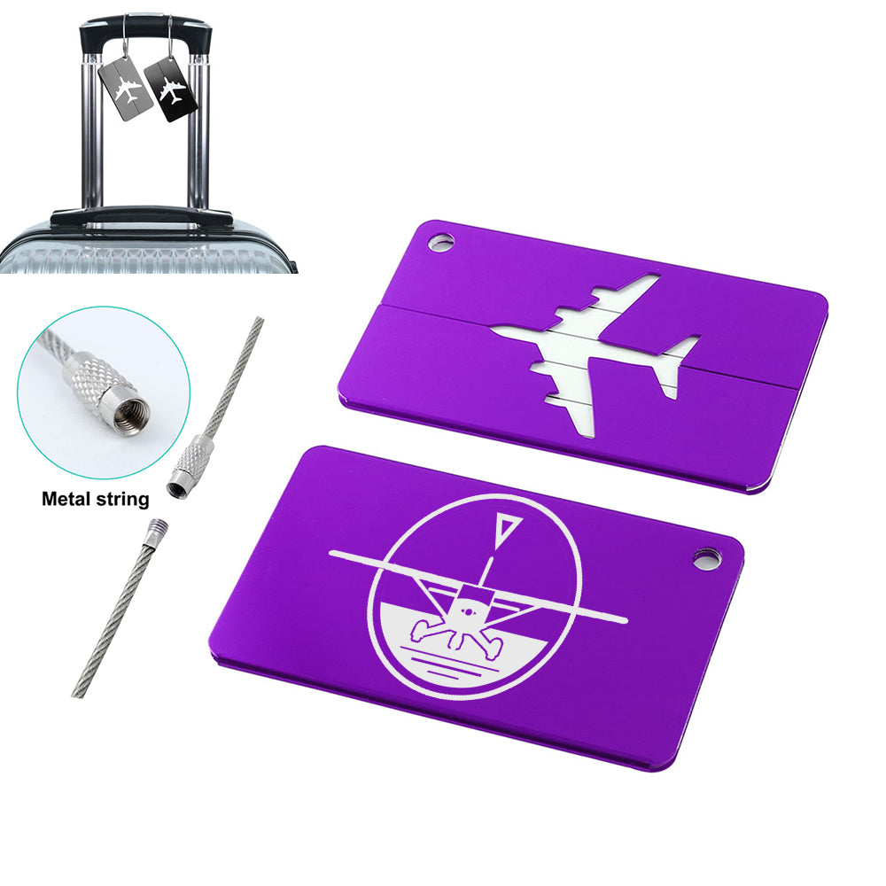 Cessna & Gyro Designed Aluminum Luggage Tags