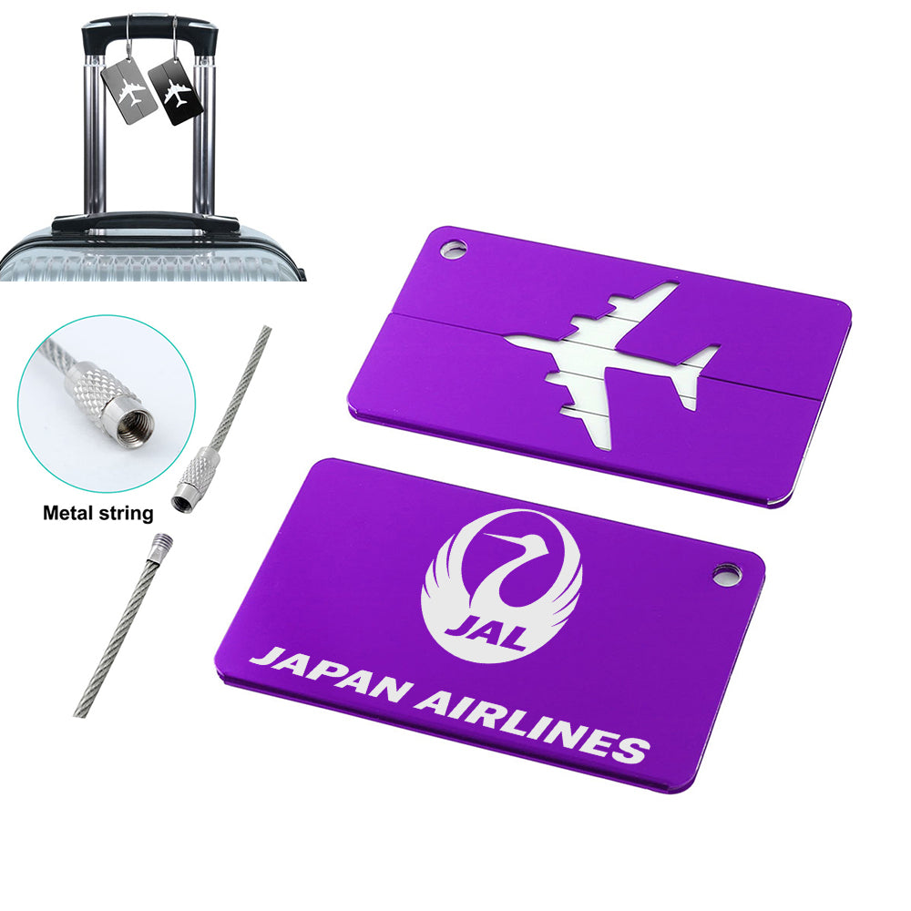 Japan Airlines Designed Aluminum Luggage Tags
