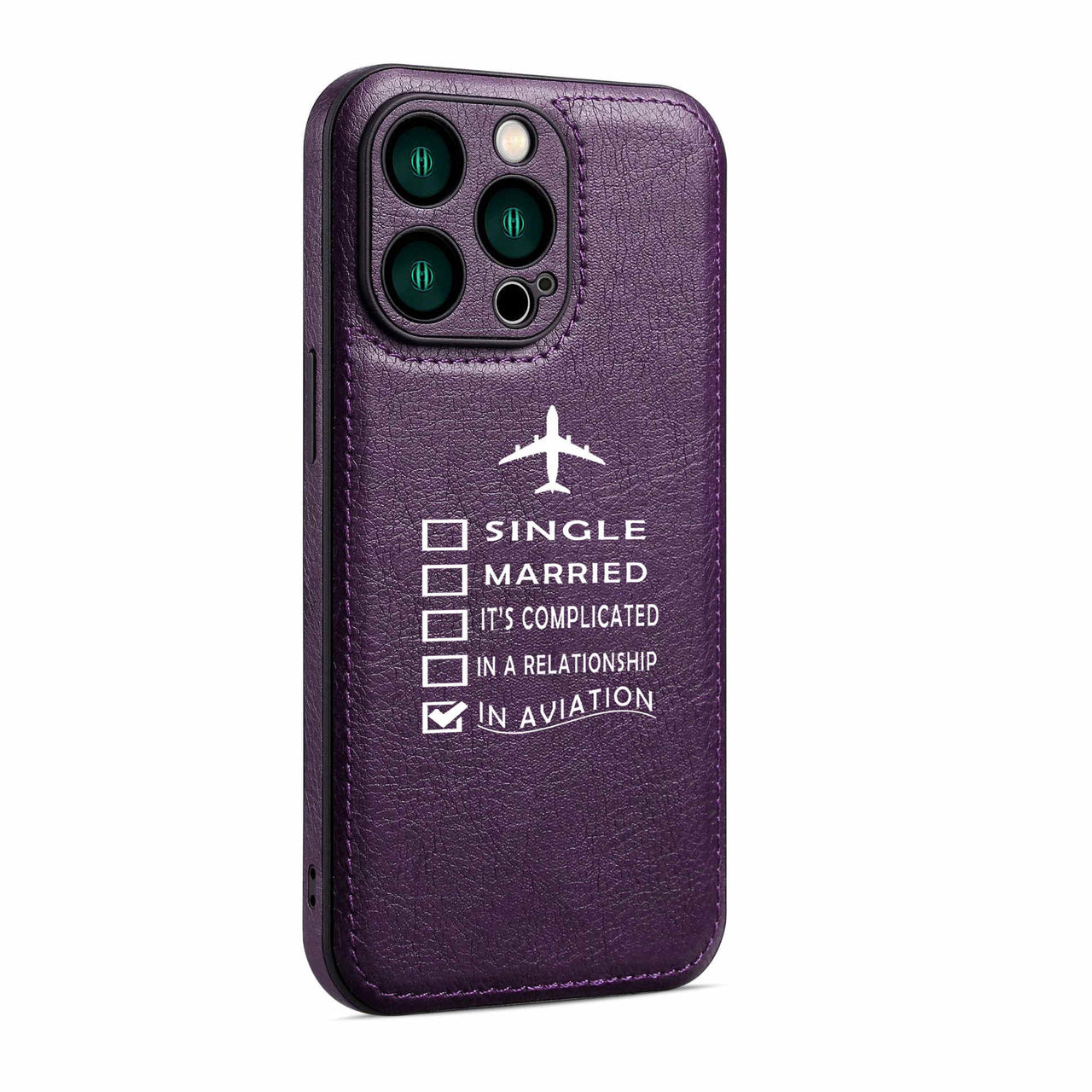 In Aviation Designed Leather iPhone Cases