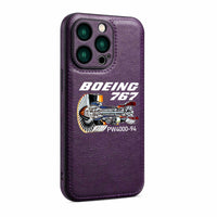 Thumbnail for Boeing 767 Engine (PW4000-94) Designed Leather iPhone Cases