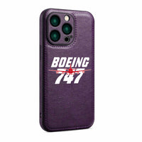 Thumbnail for Amazing Boeing 747 Designed Leather iPhone Cases
