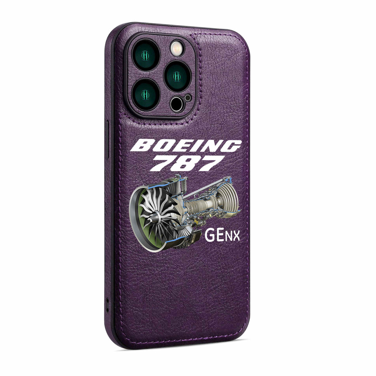 Boeing 787 & GENX Engine Designed Leather iPhone Cases