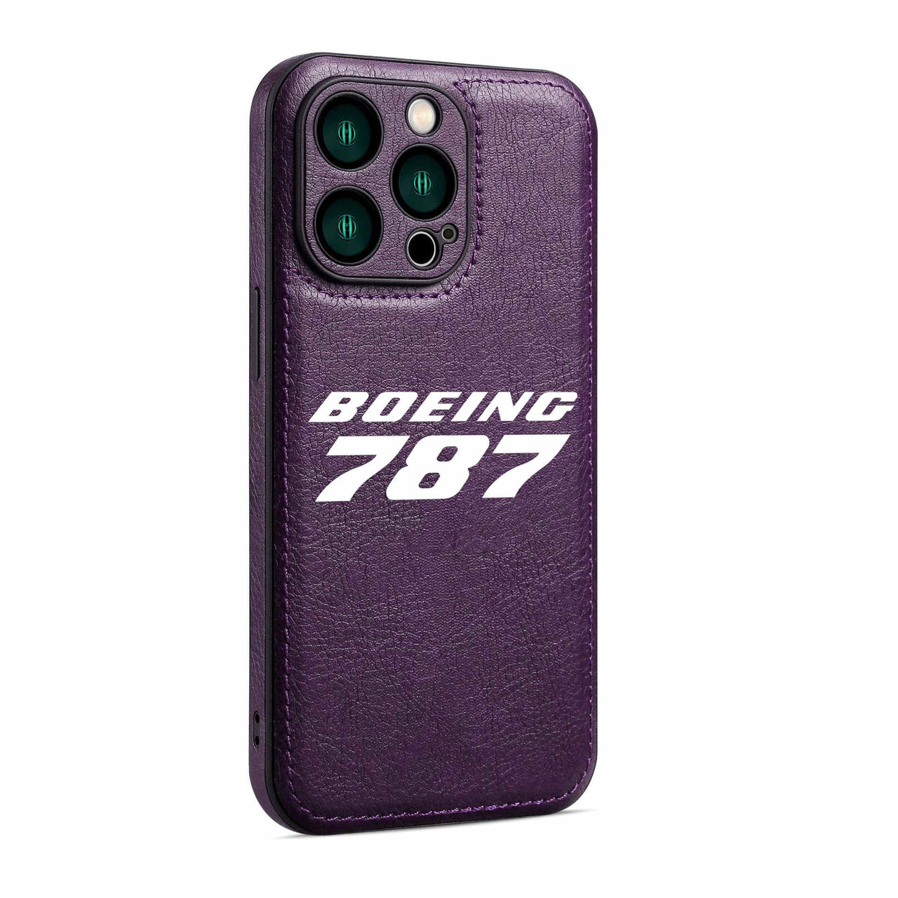 Boeing 787 & Text Designed Leather iPhone Cases