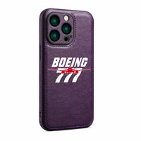 Thumbnail for Amazing Boeing 777 Designed Leather iPhone Cases