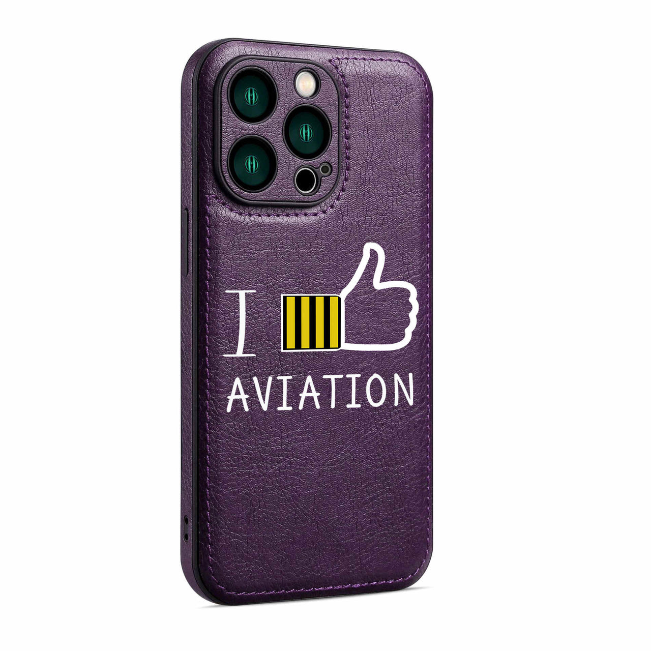 I Like Aviation Designed Leather iPhone Cases