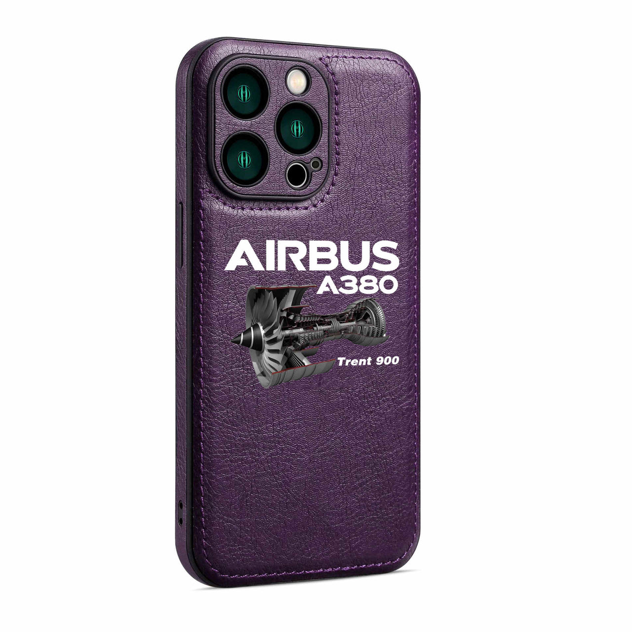 Airbus A380 & Trent 900 Engine Designed Leather iPhone Cases