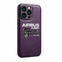 Thumbnail for Airbus A380 & Trent 900 Engine Designed Leather iPhone Cases