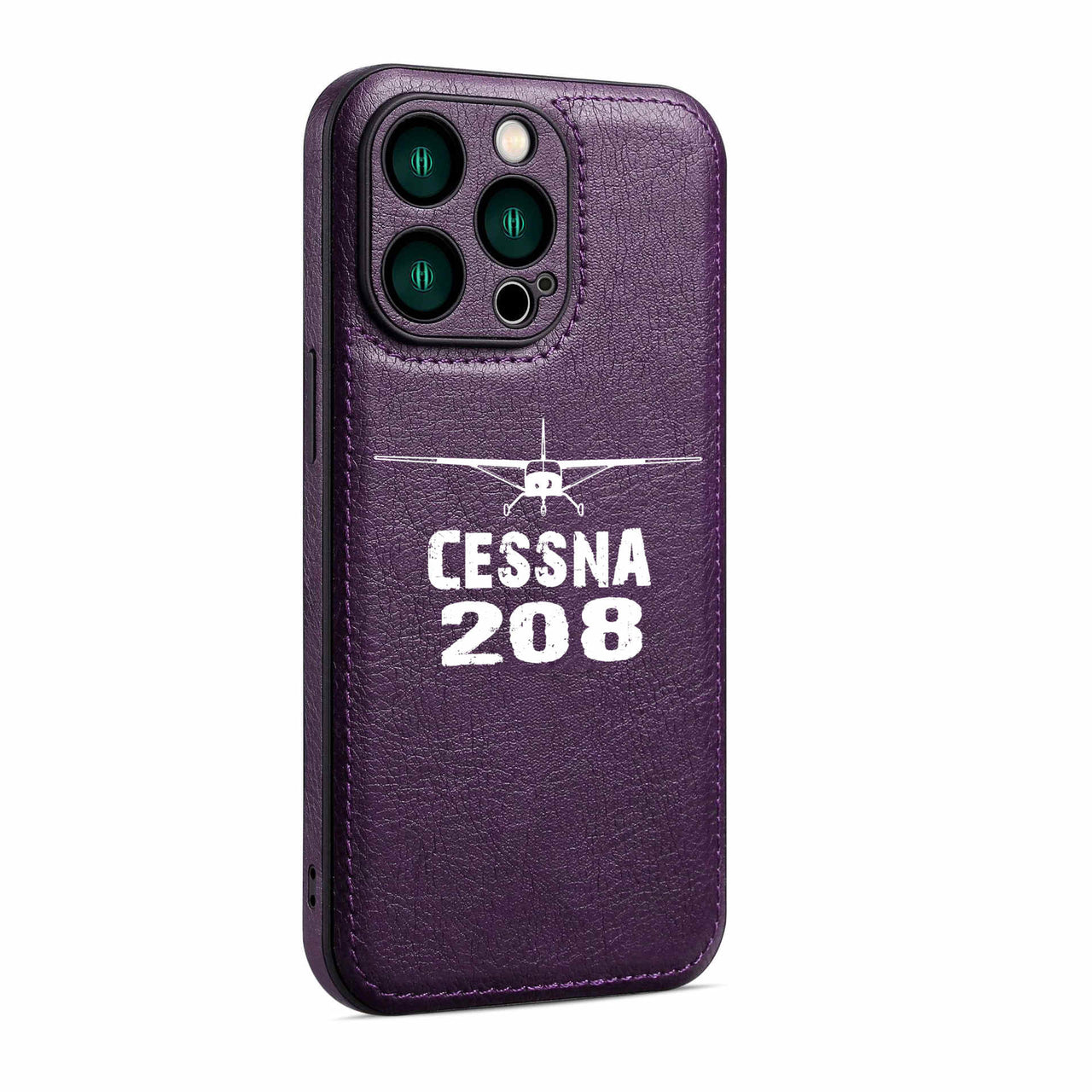 Cessna 208 & Plane Designed Leather iPhone Cases