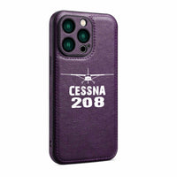 Thumbnail for Cessna 208 & Plane Designed Leather iPhone Cases