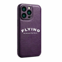 Thumbnail for Flying All Around The World Designed Leather iPhone Cases