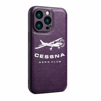Thumbnail for Cessna Aeroclub Designed Leather iPhone Cases