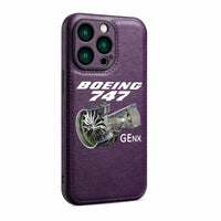 Thumbnail for Boeing 747 & GENX Engine Designed Leather iPhone Cases