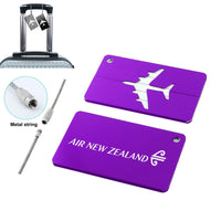 Thumbnail for Air New Zealand Airlines Designed Aluminum Luggage Tags