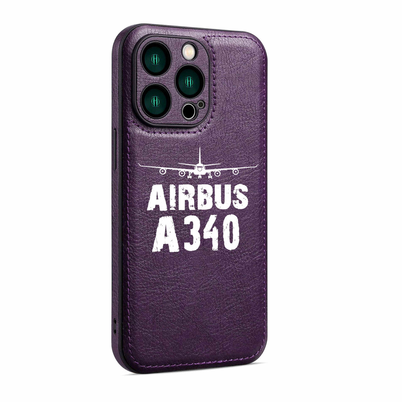 Airbus A340 & Plane Designed Leather iPhone Cases