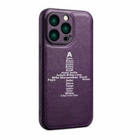 Thumbnail for Airplane Shape Aviation Alphabet Designed Leather iPhone Cases