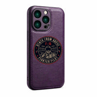 Thumbnail for Fighter Jet 16 - Death From Above Designed Leather iPhone Cases