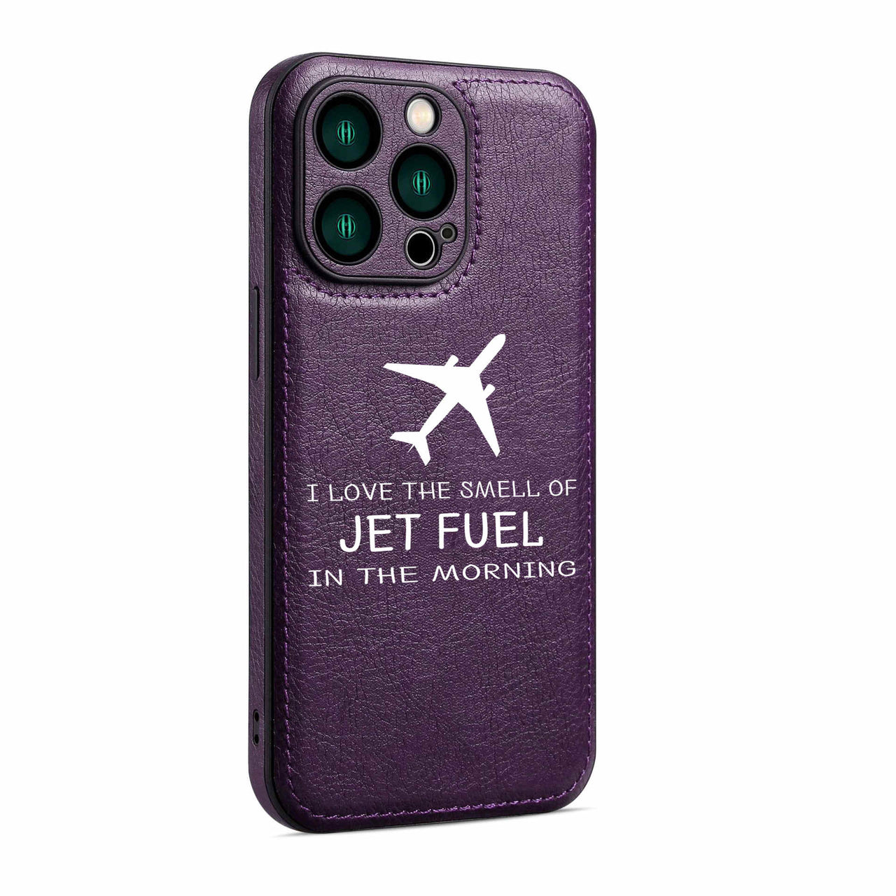 I Love The Smell Of Jet Fuel In The Morning Designed Leather iPhone Cases