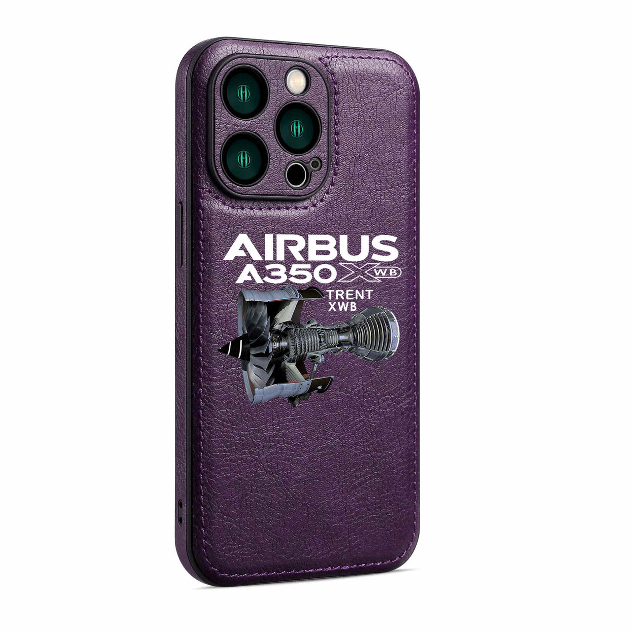 Airbus A350 & Trent Wxb Engine Designed Leather iPhone Cases