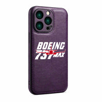 Thumbnail for Amazing Boeing 737 Max Designed Leather iPhone Cases