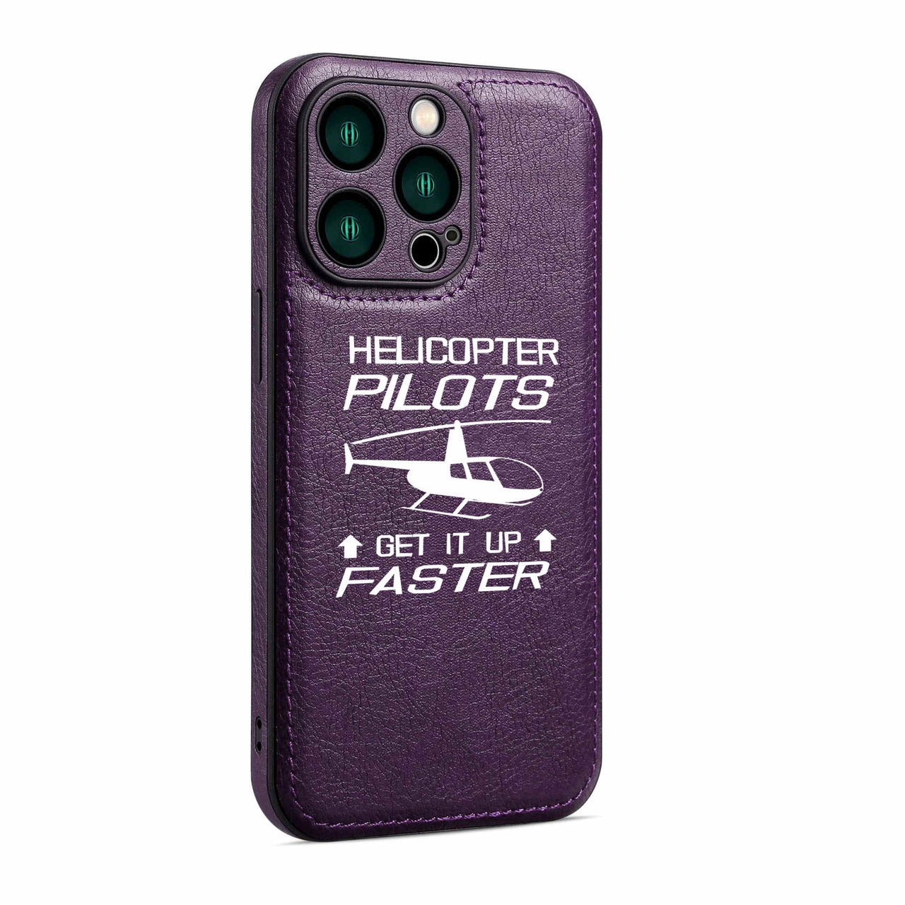 Helicopter Pilots Get It Up Faster Designed Leather iPhone Cases