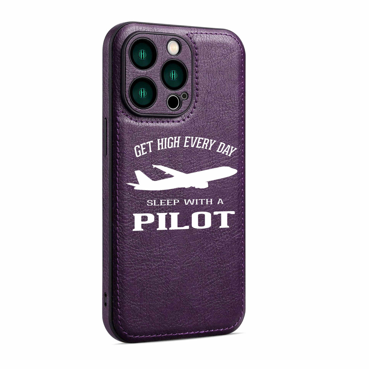Get High Every Day Sleep With A Pilot Designed Leather iPhone Cases