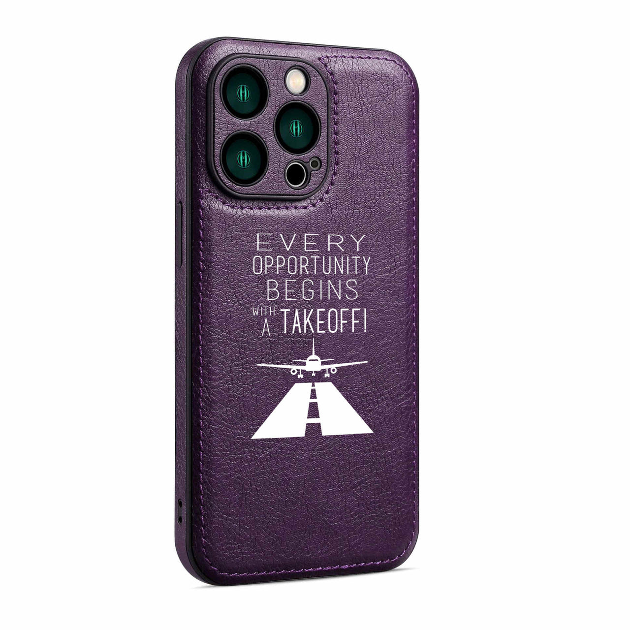 Every Opportunity Designed Leather iPhone Cases